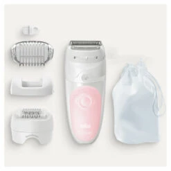 Braun Epilator Silk-épil 5-620 Wit/Roze -Clarins Verkoopwinkel 1003841 5
