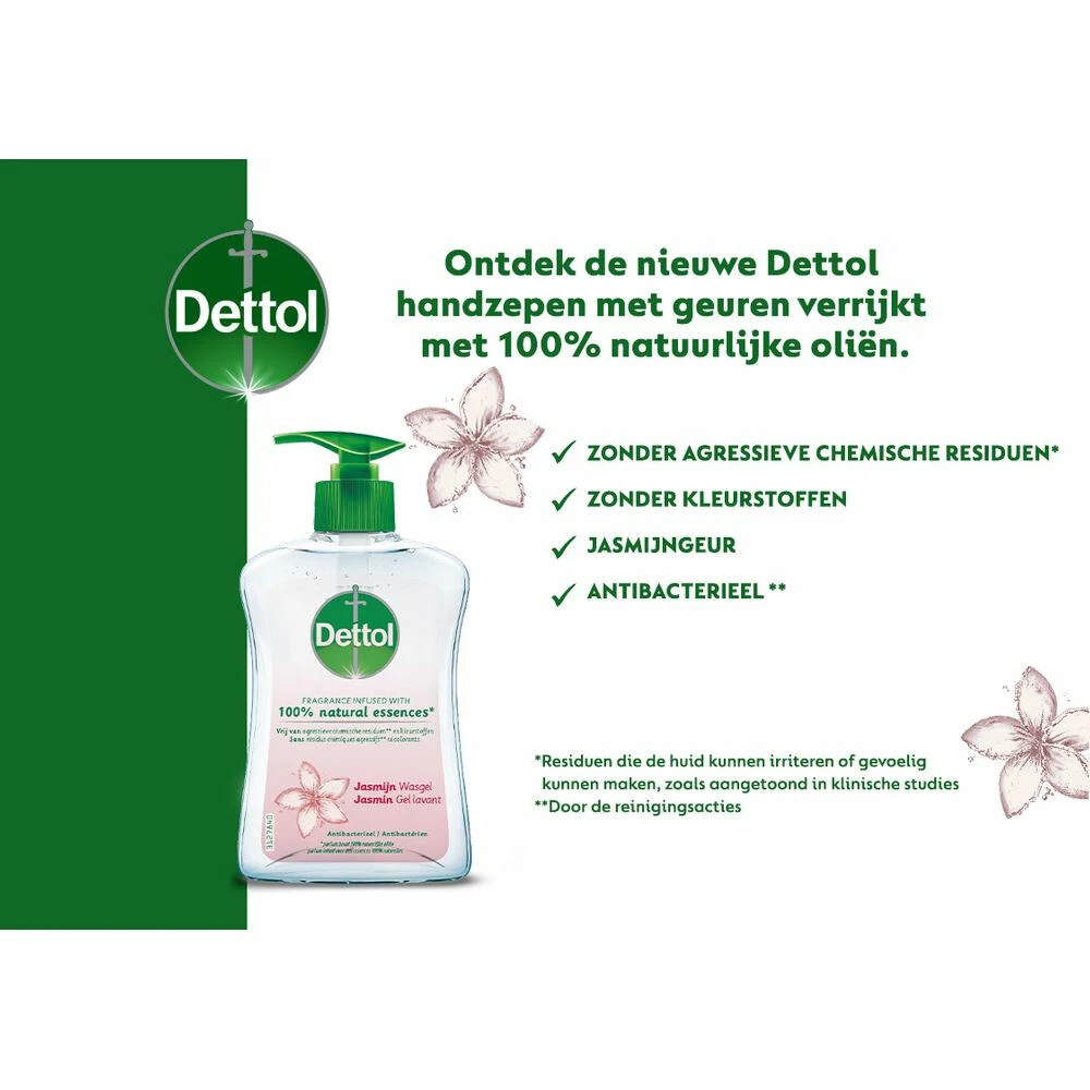6x Dettol Handzeep Antibacterieel Jasmijn 4 6x Dettol Handzeep Antibacterieel Jasmijn - Afbeelding 2