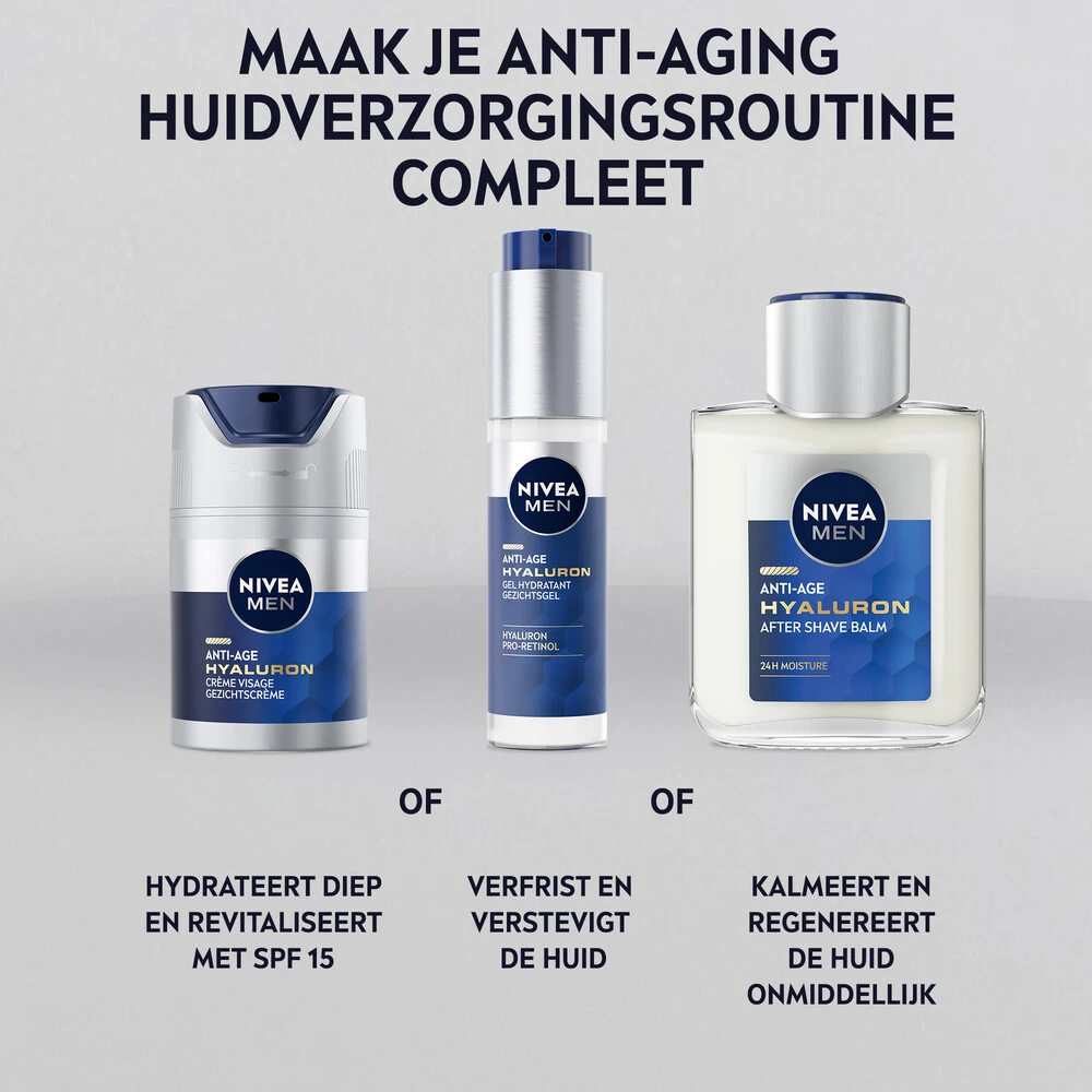 Nivea Men Anti-Age Hyaluron Gezichtcrème SPF 15 8 Nivea Men Anti-Age Hyaluron Gezichtcrème SPF 15 - Afbeelding 6