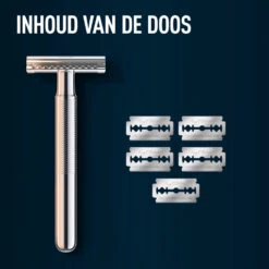 King C. Gillette Double Edge Safety Razor Houder En Scheermesjes 9 King C. Gillette Double Edge Safety Razor Houder En Scheermesjes -Clarins Verkoopwinkel 1034198 4