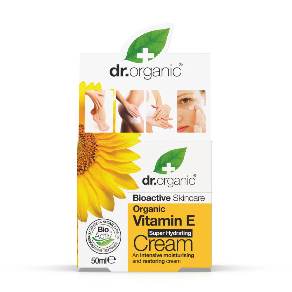 Dr Organic Dr. Organic Vitamine E Hydraterende Crème 3 Dr Organic Dr. Organic Vitamine E Hydraterende Crème