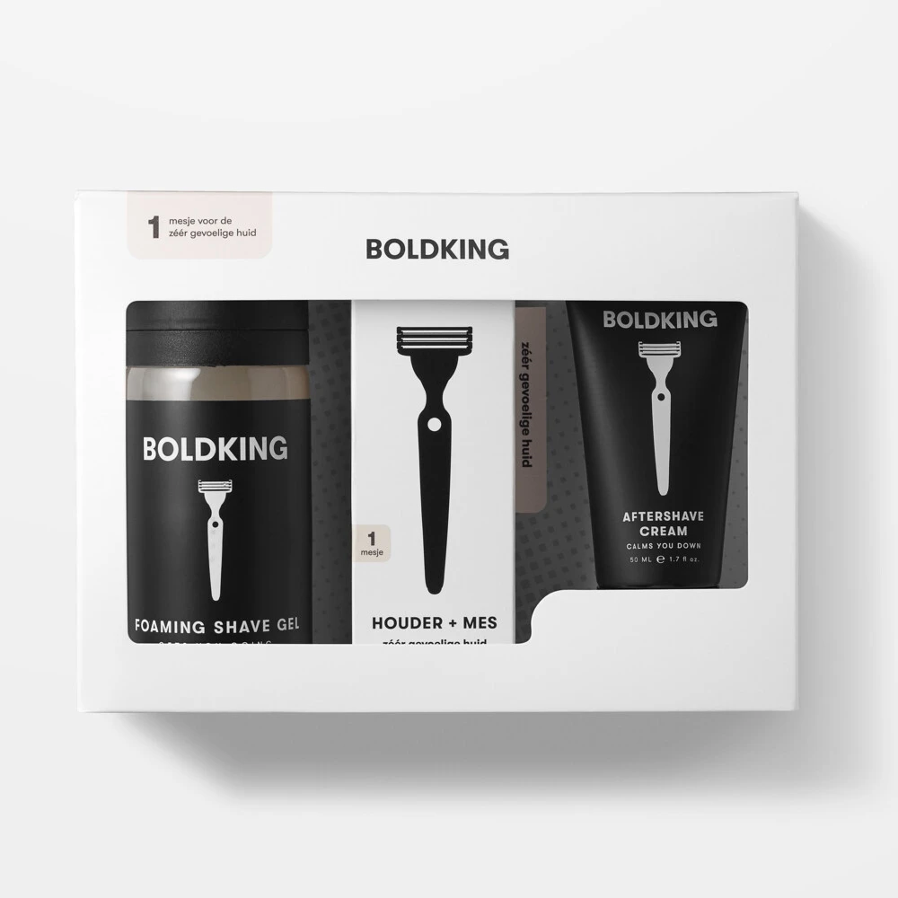 Boldking Boldking 3 In 1 Scheerset Zeer Gevoelige Huid 3 Boldking Boldking 3 In 1 Scheerset Zeer Gevoelige Huid