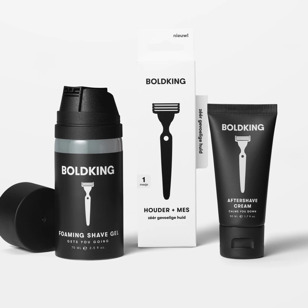 Boldking Boldking 3 In 1 Scheerset Zeer Gevoelige Huid 4 Boldking Boldking 3 In 1 Scheerset Zeer Gevoelige Huid - Afbeelding 2