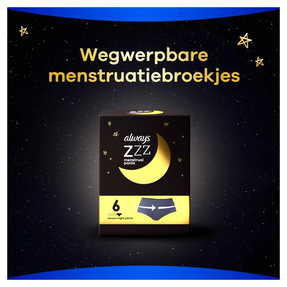 Always® Always Zzz Menstruatiebroekjes 7 Always® Always Zzz Menstruatiebroekjes - Afbeelding 5