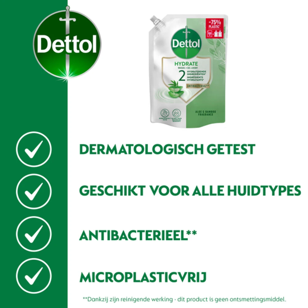 6x Dettol Refill Handzeep Hydrating Aloe Vera 5 6x Dettol Refill Handzeep Hydrating Aloe Vera - Afbeelding 3