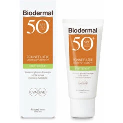 2x Biodermal Zonnefluïde Gezicht Matterend SPF 50 -Clarins Verkoopwinkel 1067651 4 1