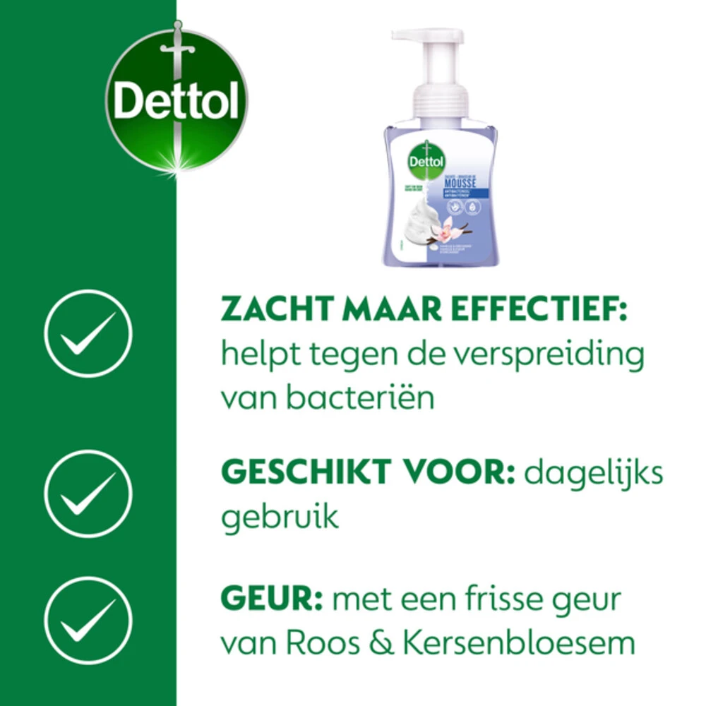 6x Dettol Foam Handzeep Orchidee & Vanille 4 6x Dettol Foam Handzeep Orchidee & Vanille - Afbeelding 2