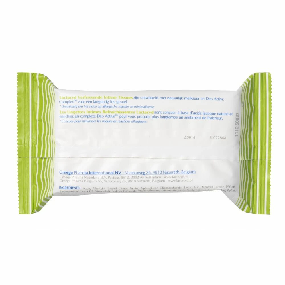 5x Lactacyd Tissues Verfrissend 4 5x Lactacyd Tissues Verfrissend - Afbeelding 2