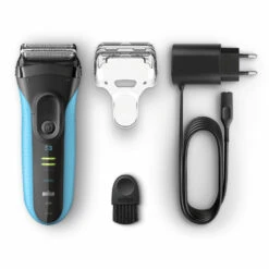 Braun Elektrisch Scheerapparaat S3 ProSkin 3040s Oplaadbaar Zwart / Blauw 13 Braun Elektrisch Scheerapparaat S3 ProSkin 3040s Oplaadbaar Zwart / Blauw -Clarins Verkoopwinkel 973122 6