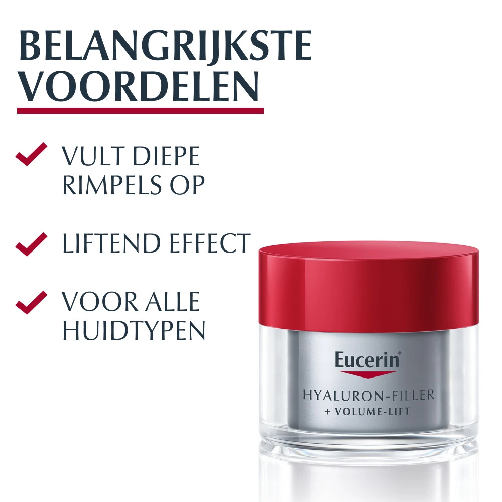 Eucerin Hyaluron-Filler + Volume-Lift Nachtcrème 4 Eucerin Hyaluron-Filler + Volume-Lift Nachtcrème - Afbeelding 2